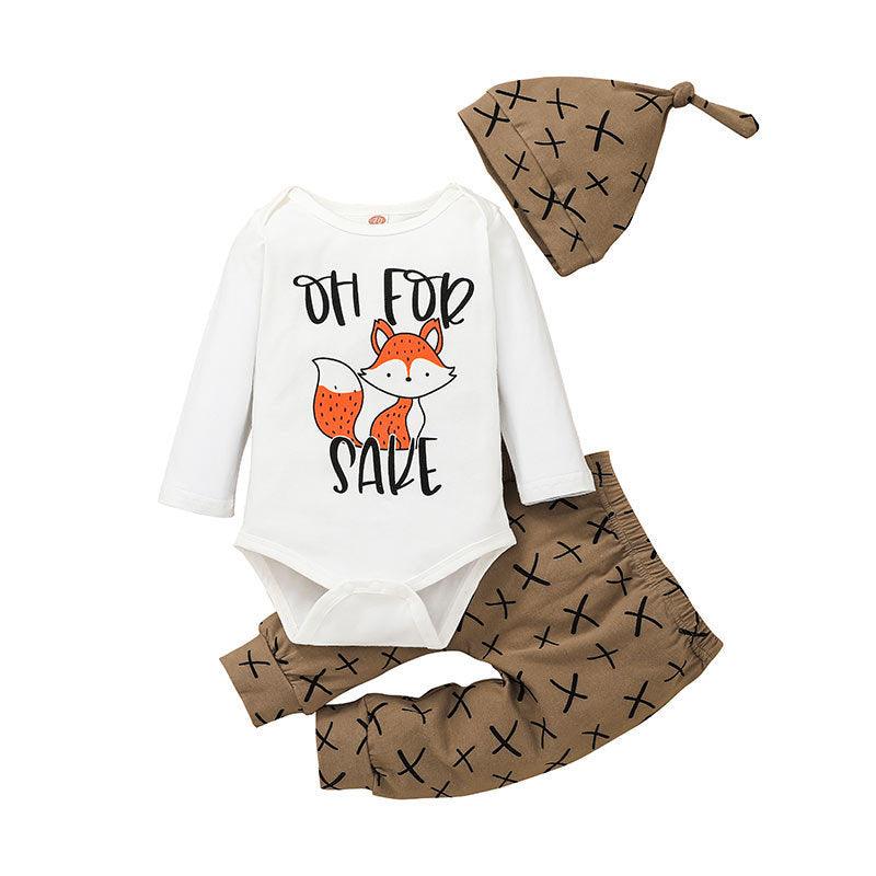 Baby Clothes Pantsuit Hat with a Two-Piece Set - Twinklee