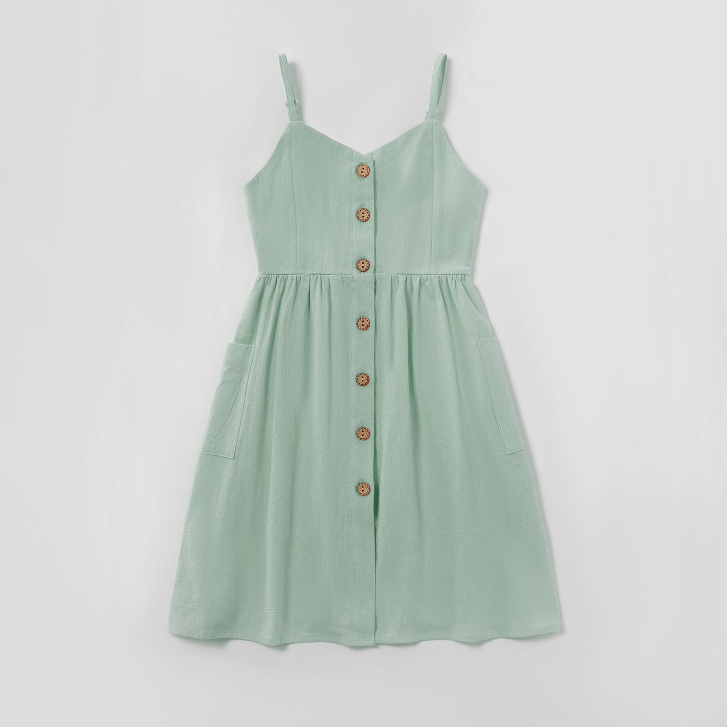 Vestidos de Color Sólido para Mamá e Hija