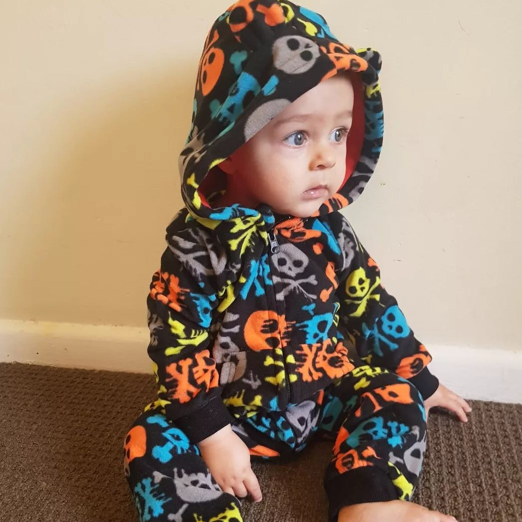 Baby Long-Sleeved Polar Fleece Romper