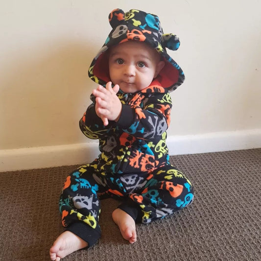 رومبير للأطفال بأكمام طويلة من الصوف القطبي