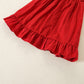 Solid Color Sleeveless Dress for Mom and Daughter
