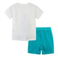 Summer Cotton Knitted T-shirt and Shorts Two Pieces Set